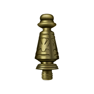 Deltana Architectural Hardware Solid Brass Hinges & Finials Ornate Tip each - cabinetknobsonline