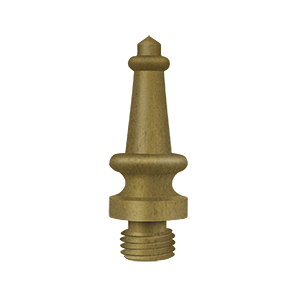 Deltana Architectural Hardware Specialty Solid Brass Hinges & Finials Steeple Tip each - cabinetknobsonline