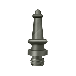 Deltana Architectural Hardware Solid Brass Hinges & Finials Steeple Tip each - cabinetknobsonline