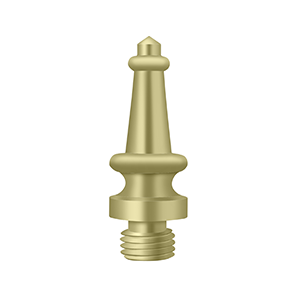 Deltana Architectural Hardware Solid Brass Hinges & Finials Steeple Tip each - cabinetknobsonline