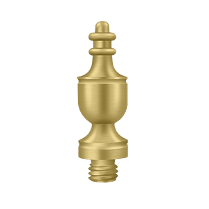 Deltana Architectural Hardware Solid Brass Hinges & Finials Urn Tip each - cabinetknobsonline