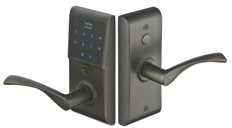 Emtek Electronic Door HardwareEM Touch Keypad lLever Set - cabinetknobsonline