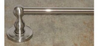 Top Knobs Bathroom Hardware Edwardian 30" Single Towel Rod-Brushed Satin Nickel-Plain Back Plate - cabinetknobsonline