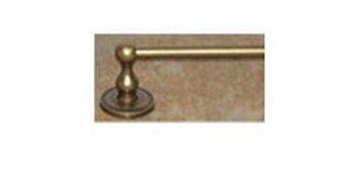 Top Knobs Bathroom Hardware Edwardian 30" Single Towel Rod-German Bronze-Plain Back Plate - cabinetknobsonline