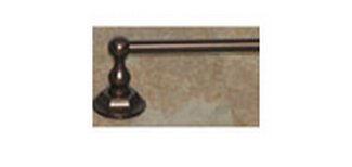 Top Knobs Bathroom Hardware Edwardian 30" Single Towel Rod - Oil Rubbed Bronze - Hex Back Plate - cabinetknobsonline