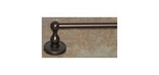 Top Knobs Bathroom Hardware Edwardian Bath 30" Single Towel Rod-Oil Rubbed Bronze-Rope Back Plate - cabinetknobsonline