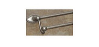 Top Knobs Bathroom Hardware Edwardian 30" Double Towel Rod Antique Pewter Oval Back Plate - cabinetknobsonline