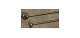 Top Knobs Bathroom Hardware Edwardian 30" Double Towel Rod - German Bronze -Hex Back Plate - cabinetknobsonline