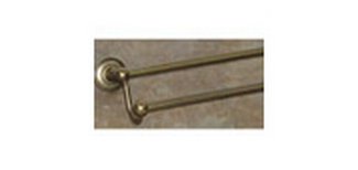 Top Knobs Bathroom Hardware Edwardian 30" Double Towel Rod-German Bronze-Plain Back Plate - cabinetknobsonline