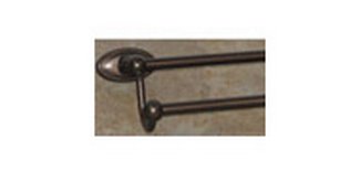 Top Knobs Bathroom Hardware Edwardian 30" Double Towel Rod Oil Rubbed Bronze Oval Back Plate - cabinetknobsonline