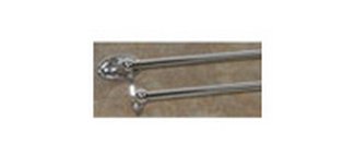 Top Knobs Bathroom Hardware  Edwardian Bath 30" Double Towel Rod - Polished Chrome - Oval Back Plate - cabinetknobsonline