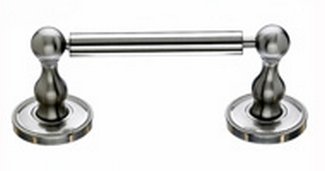 Top Knobs Bathroom Hardware Edwardian Bath Tissue Holder Brushed Satin Nickel-Beaded Back Plate - cabinetknobsonline