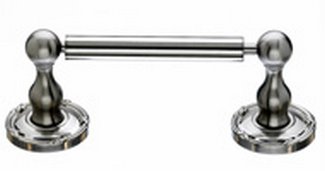 Top Knobs Bathroom Hardware Edwardian Bath Tissue Holder - Brushed Satin Nickel  - Ribbon Back Plate - cabinetknobsonline