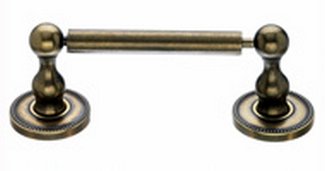 Top Knobs Bathroom Hardware Edwardian Bath Tissue Holder German Bronze-Beaded Back Plate - cabinetknobsonline