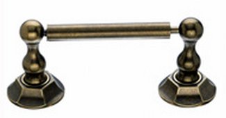 Top Knobs Bathroom Hardware Edwardian Bath Tissue Holder-German Bronze-Hex Back Plate - cabinetknobsonline