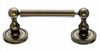 Top Knobs Bathroom Hardware Edwardian Bath Tissue Holder -German Bronze-Rope Back Plate - cabinetknobsonline