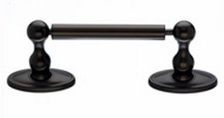 Top Knobs Bathroom Hardware Edwardian Bath Double Hook - Oil Rubbed Bronze - Oval Back Plate - cabinetknobsonline