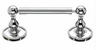 Top Knobs Bathroom Hardware Edwardian Bath Tissue Holder Polished Chrome-Beaded Back Plate - cabinetknobsonline