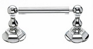 Top Knobs Bathroom Hardware Edwardian Bath Tissue Holder-Polished Chrome-Hex Back Plate - cabinetknobsonline