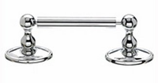 Top Knobs Bathroom Hardware Edwardian Bath Tissue Holder - Polished Chrome - Oval Back Plate - cabinetknobsonline