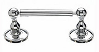 Top Knobs Bathroom Hardware Edwardian Bath Tissue Holder-Polished Chrome -Plain Back Plate - cabinetknobsonline