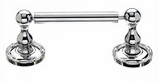 Top Knobs Bathroom Hardware Edwardian Bath Tissue Holder - Polished Chrome - Ribbon Back Plate - cabinetknobsonline