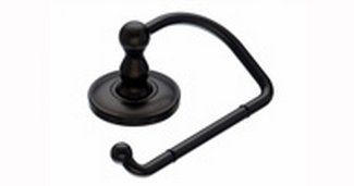 Top Knobs Bathroom Hardware Edwardian Bath Tissue Hook-Oil Rubbed Bronze-Plain Back Plate - cabinetknobsonline