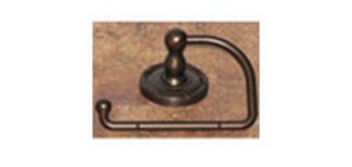 Top Knobs Bathroom Hardware Edwardian Bath Tissue Hook - Oil Rubbed Bronze - Ribbon Back Plate - cabinetknobsonline