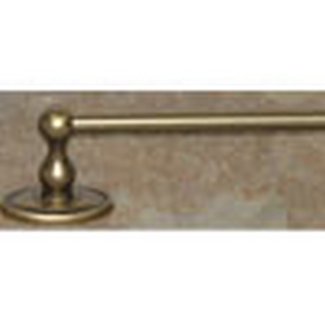 Top Knobs Bathroom Hardware Edwardian 24" Single Towel Rod German Bronze Oval Back Plate - cabinetknobsonline