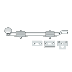 Deltana Architectural Hardware Bolts 10" Surface Bolt w- Off-set, HD each - cabinetknobsonline