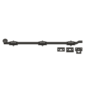 Deltana Architectural Hardware Bolts 24" Surface Bolt w- Off-set, HD each - cabinetknobsonline