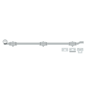 Deltana Architectural Hardware Bolts 26" Surface Bolt w- Off-set, HD each - cabinetknobsonline