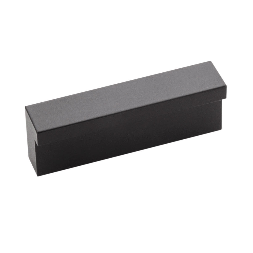 Hickory HardwareStreamline 1-1-4 Inch CC Finger Cabinet Pull Flat Onyx - cabinetknobsonline