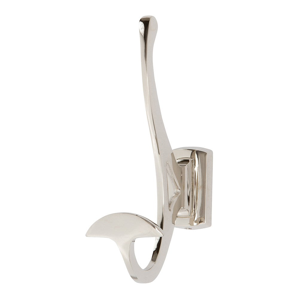 ATLAS HOMEWARES CABINET HARDWARE LEGACY ROBE HOOK POLISHED NICKEL - cabinetknobsonline