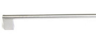 Top Knobs Cabinet Hardware Princetonian Bar Pull 3 Posts 2 x13 3-16" (c-c)-Brushed Satin Nickel - cabinetknobsonline