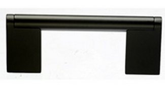 Top Knobs Decorative Hardware Princetonian Collection  Bar Pull 3 " (c-c) - Flat Black - cabinetknobsonline