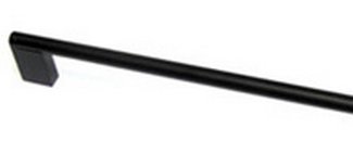Top Knobs Decorative Hardware Princetonian Collection Bar Pull 18 7-8" (c-c) - Flat Black - cabinetknobsonline