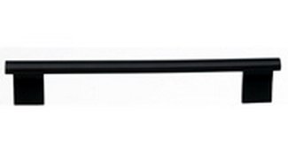 Top Knobs Cabinet Hardware Wellington Bar Pull 6 5-16" (c-c) - Flat Black - cabinetknobsonline