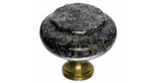 Top Knobs Cabinet Hardware Chateau Collection Paradiso Granite 1 3-8' with Brass base - cabinetknobsonline