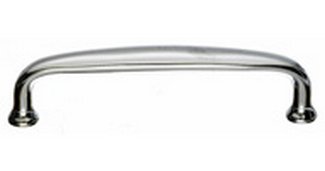 Top Knobs Cabinet Hardware Asbury Collection Charlotte Pull 4" (c-c) - Polished Nickel - cabinetknobsonline