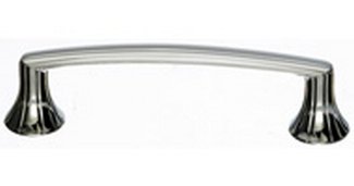 Top Knobs Cabinet Hardware Asbury Collection Rue Pull 3 3-4" (c-c) - Polished Nickel - cabinetknobsonline