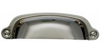 Top Knobs Cabinet Hardware Asbury Collection Cup Pull 2 9-16" (c-c) - Polished Nickel - cabinetknobsonline