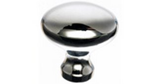 Top Knobs Cabinet Hardware Asbury Collection  Egg Knob 1 1-4" - Polished Nickel - cabinetknobsonline