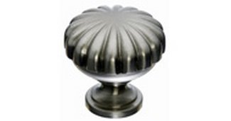 Top Knobs Cabinet Hardware Asbury Collection Melon Knob 1 1-4" - Brushed Satin Nickel - cabinetknobsonline