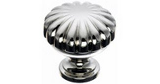 Top Knobs Cabinet Hardware Asbury Collection Melon Knob 1 1-4" -Polished Nickel - cabinetknobsonline