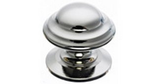 Top Knobs Cabinet Hardware Asbury Collection Empress Knob 1 1-4" -Polished Nickel - cabinetknobsonline