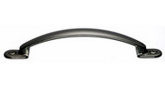 Top Knobs Cabinet Hardware Asbury Collection Arendal Pull 5 1-16" (c-c) - Polished Nickel - cabinetknobsonline