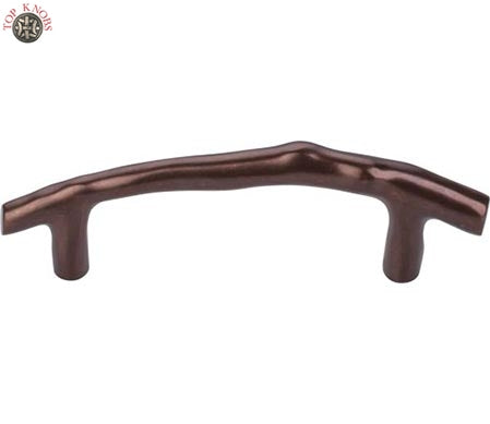 Top Knobs Cabinet Hardware Aspen Collection Twig 3 1-2" (c-c) - Mahogany Bronze - cabinetknobsonline