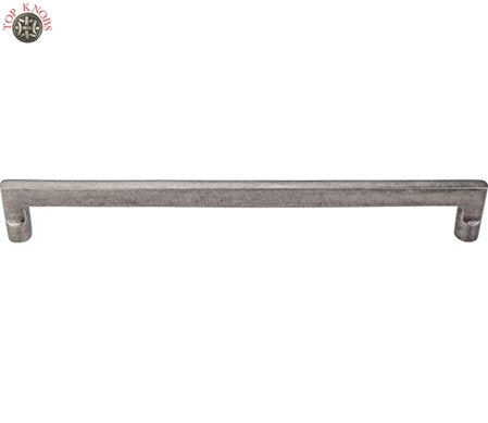 Top Knobs Cabinet Hardware Aspen Collection Flat Sided Pull 18" (c-c) - Silicon Bronze Light - cabinetknobsonline