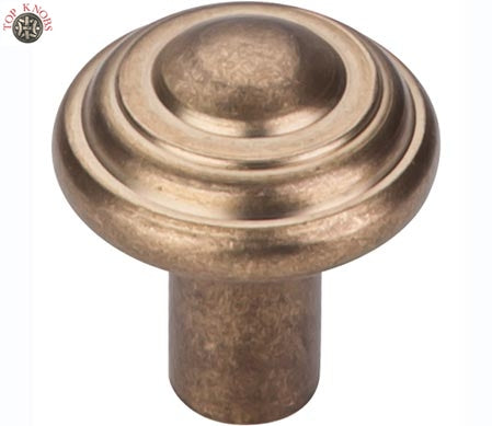 Top Knobs Cabinet Hardware Aspen Collection Button Knob 1 1-4" -  Light Bronze - cabinetknobsonline